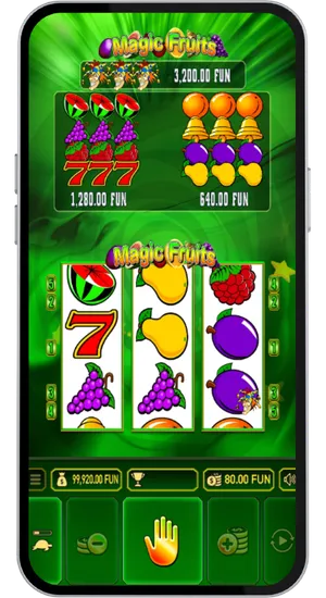 Funkcja Gamble w Magic Fruits slot do 7-krotnego zwiększenia wygranej